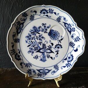 Vintage Blue Danube Snack Plate, Blue Onion Plate, Blue and White Plate